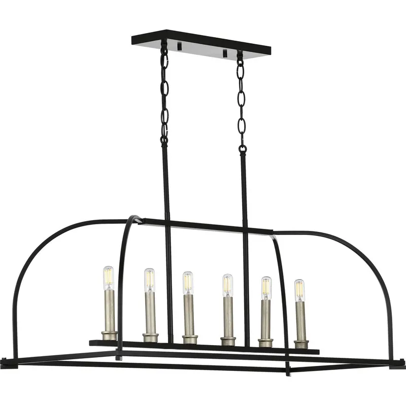 Seneca Collection Six-Light Linear Chandelier — Progress Lighting LED Linear Lights  
