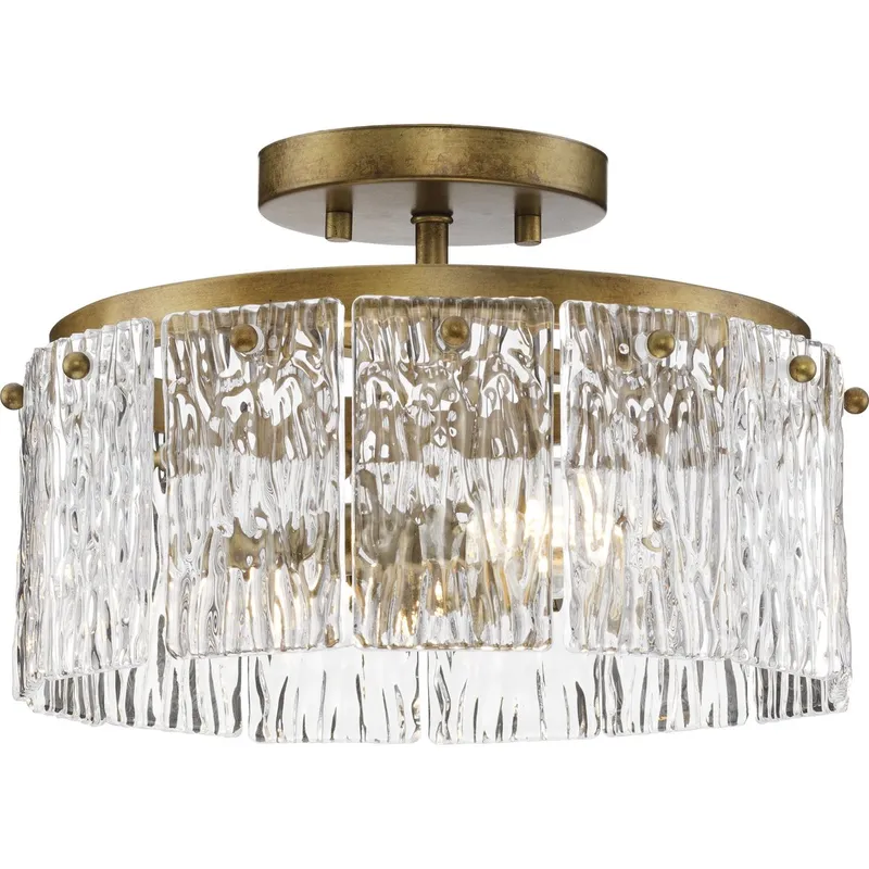 Chevall Collection Two-Light 12.62 in. Flush Mount Light — Progress Lighting LED Post Top Lights  