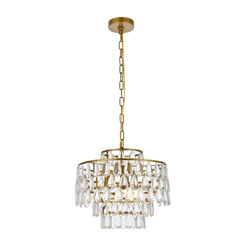 1102D16BR — Elegant Lighting LED Pendant Lights 120.0W 