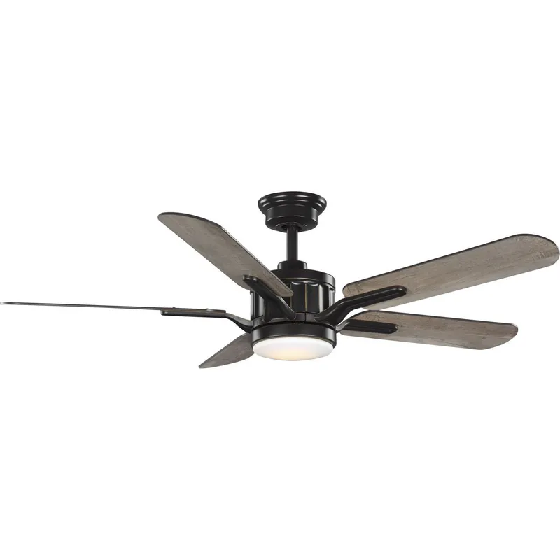 Claret Collection 5-Blade Reversible 54-Inch AC Motor Ceiling Fan — Progress Lighting LED Lighting Accessories  