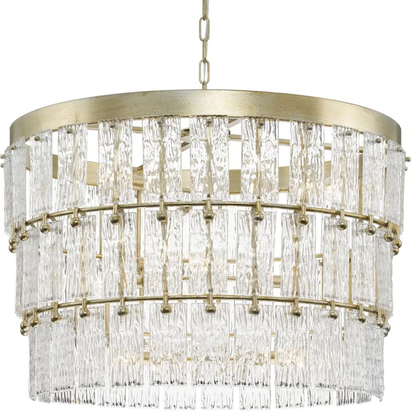 Chevall Collection Nine-Light Organic Chandelier — Progress Lighting LED Landscape Lights  