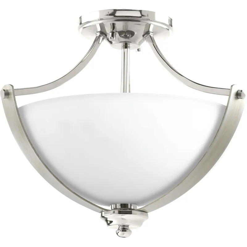 Noma Collection Two-Light 15-5/8" Semi-Flush Convertible — Progress Lighting LED Post Top Lights  