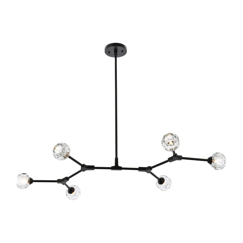 3508D50BK — Elegant Lighting LED Pendant Lights 9.0W 