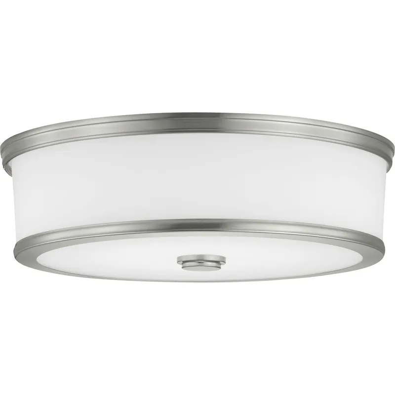 Bezel LED Collection One-Light 16" LED Flush Mount — Progress Lighting LED Post Top Lights  