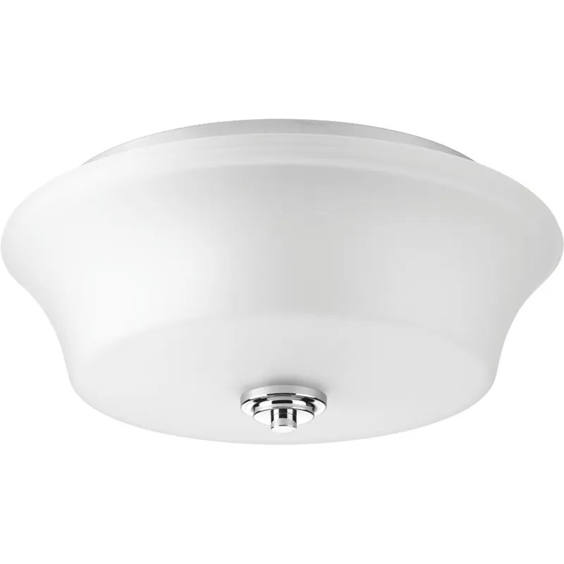 Cascadia Collection Two-Light 14" Flush Mount — Progress Lighting LED Post Top Lights  