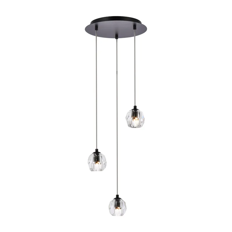 3505D12BK — Elegant Lighting LED Pendant Lights 30.0W 