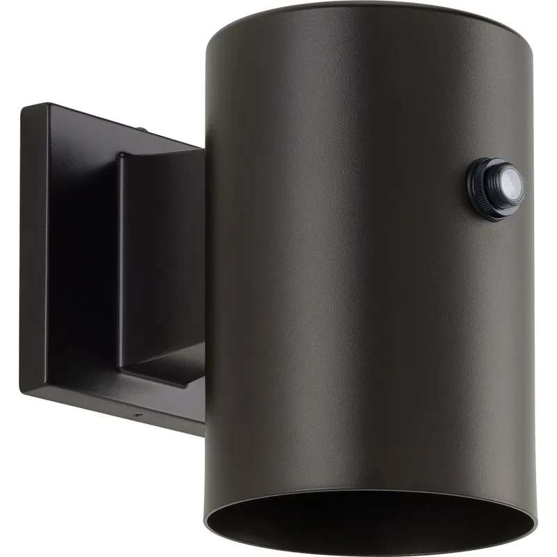 5" LED Outdoor Aluminum Wall Mount Cylinder with Photocell — Progress Lighting LED Wall Lights  