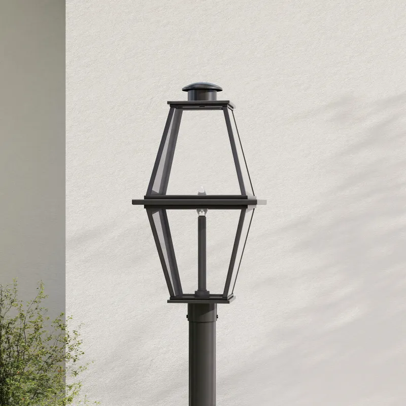 Bradshaw Collection One-Light Clear Glass Outdoor Post Lantern — Progress Lighting LED Lighting Controls  