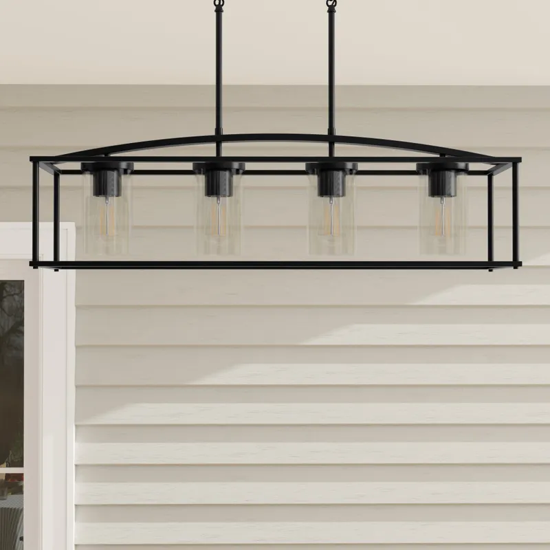 Swansea Collection Four-Light 36" Outdoor Chandelier — Progress Lighting LED Landscape Lights  