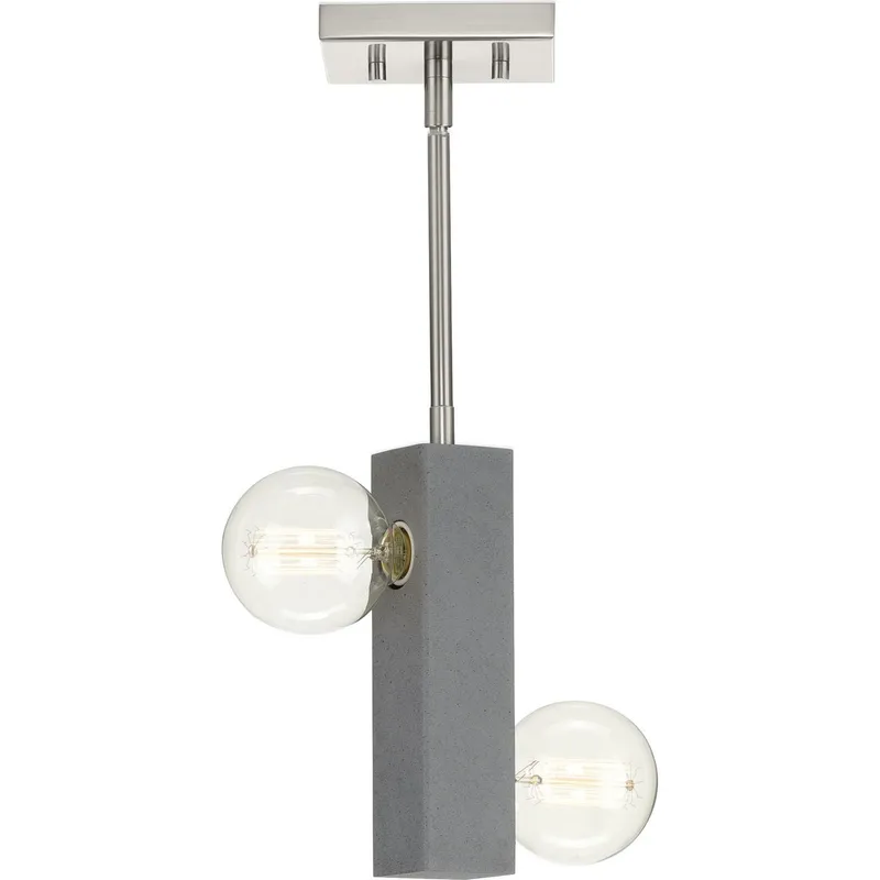 Mill Beam Collection Two-Light Convertible Mini-Pendant or Ceiling Light — Progress Lighting LED Landscape Lights  