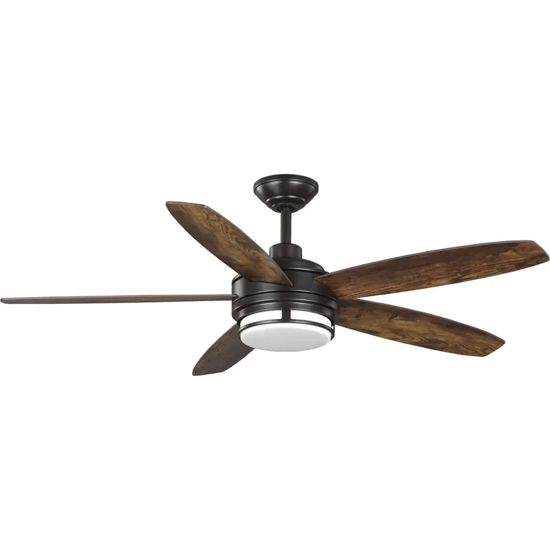 Albin Collection 54" Indoor/Outdoor Five-Blade Ceiling Fan — Progress Lighting LED Lighting Controls  