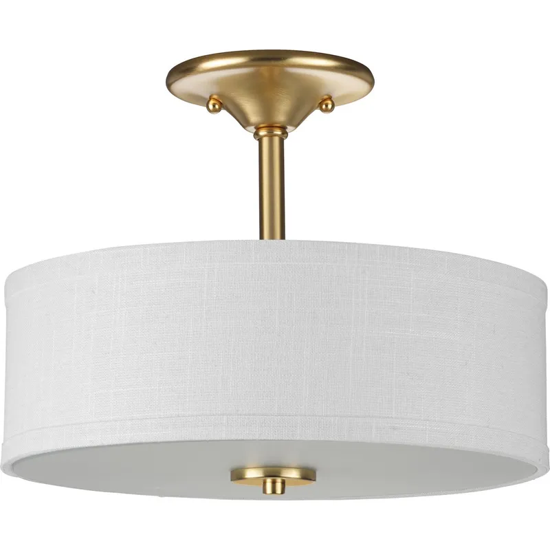 Inspire Collection 13" Two-Light Semi-Flush — Progress Lighting LED Post Top Lights  