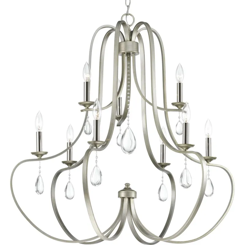 Anjoux Collection Nine-Light Chandelier — Progress Lighting LED Landscape Lights  