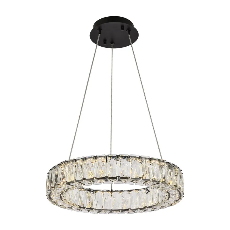 3503D17BK — Elegant Lighting LED Pendant Lights  