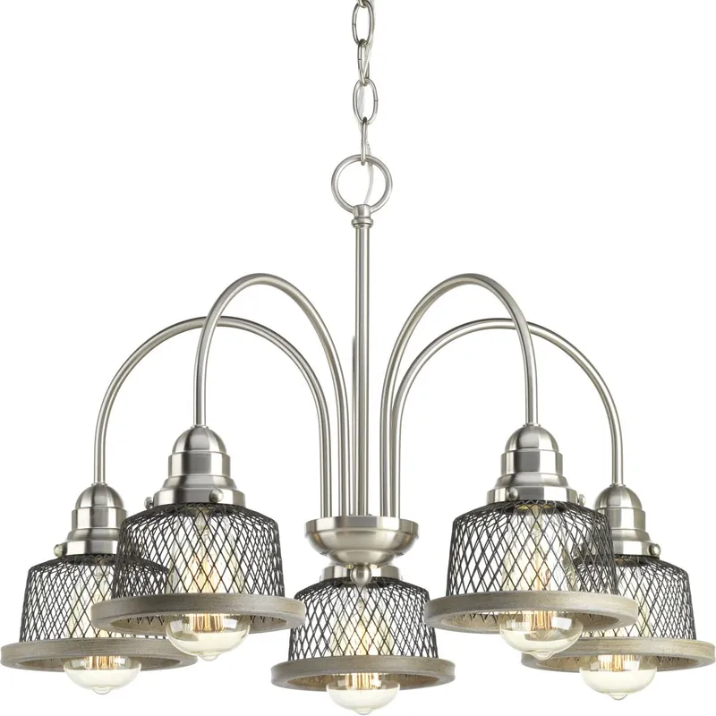 Tilley Collection Five-Light Chandelier — Progress Lighting LED Landscape Lights  