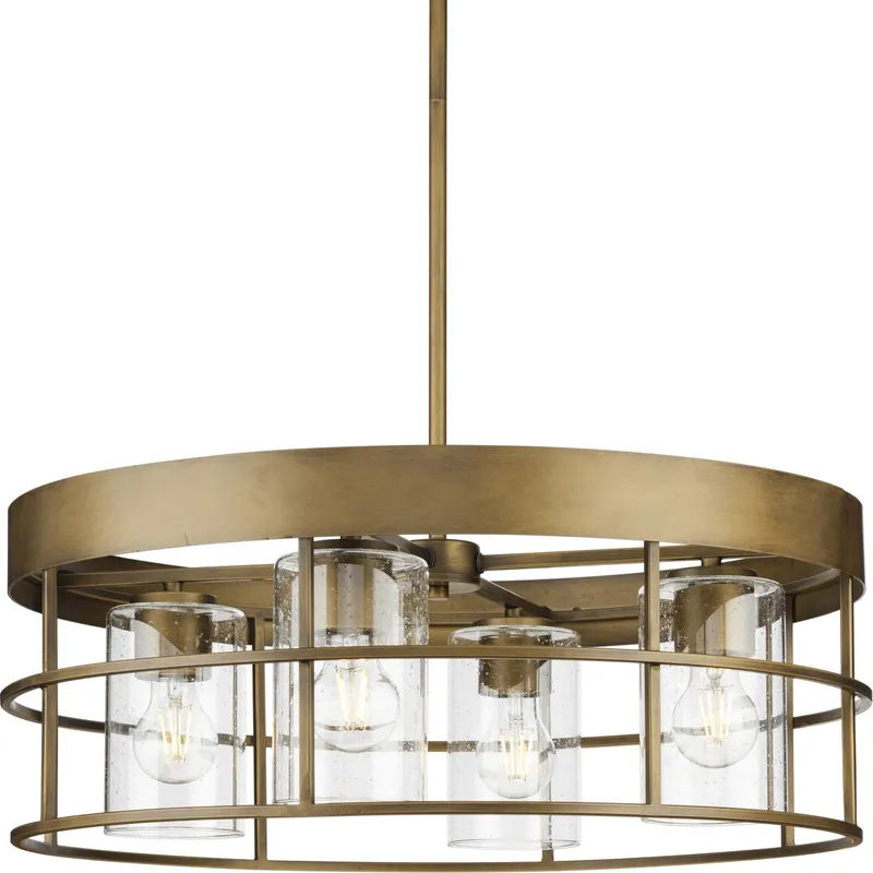 Burgess Collection Four-Light Chandelier — Progress Lighting LED Landscape Lights  
