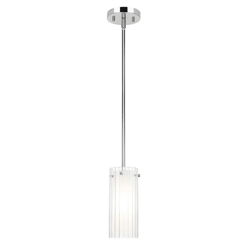 Modern Single Hanging Pendant Lighting Chrome Finish for Bar Dining Room XB-P482-1-CH — XiNBEi Lighting LED Pendant Lights 60.0W 