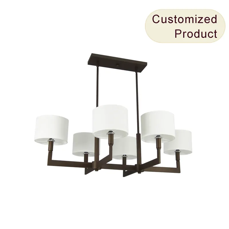 Modern Multi Hanging Ceiling Lighting Home Kitchen Island Pendant Lights XB-ISF815-6-DB — XiNBEi Lighting LED Pendant Lights 60.0W 