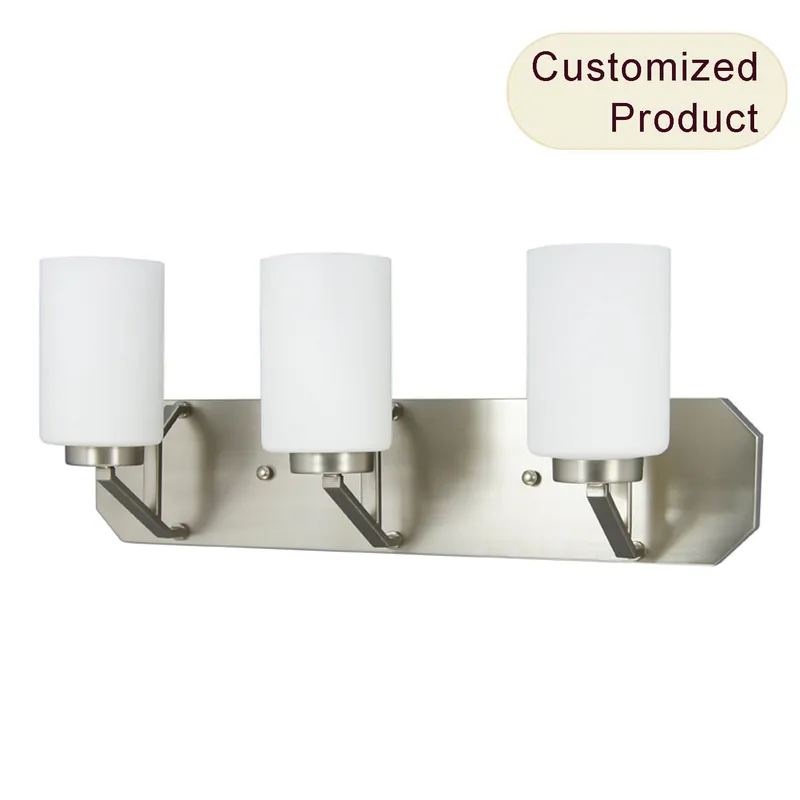 Home Hotel Satin Nickel Modern Sconces Wall Lighting Bathroom Bedroom Kitchen Led Plug in Hanging Pendant Wall Lamp XB-W816-3-SN — XiNBEi Lighting LED Pendant Lights 60.0W 