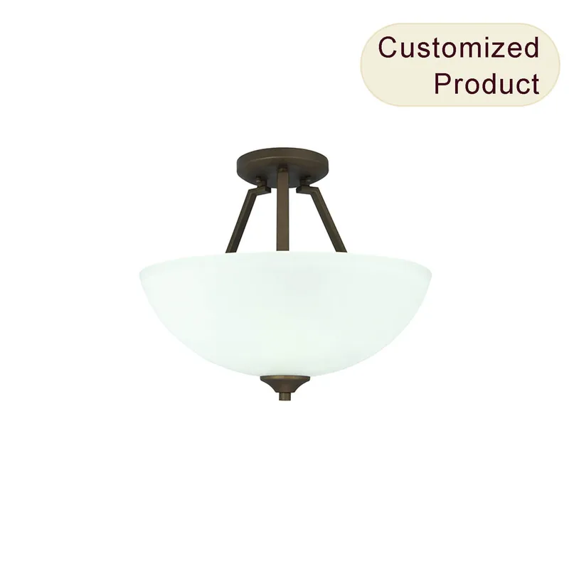 Dining Room Glass Led Ceiling Rustic Farmhouse Industrial Chandelier Hanging Pendant Living Room for Home Chandelier XB-SF816-3-DB — XiNBEi Lighting LED Pendant Lights 60.0W 