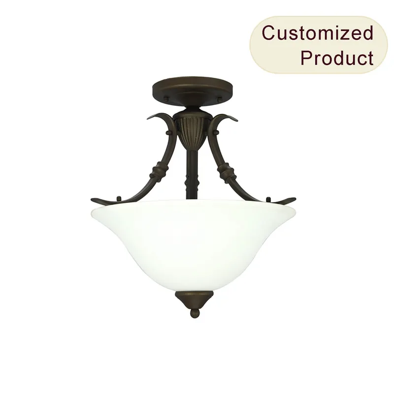 Rustic Style Wrought Iron Pendant Light Modern Chandelier Light for Living Room Bedroom XB-SF149-3-DB — XiNBEi Lighting LED Pendant Lights 60.0W 
