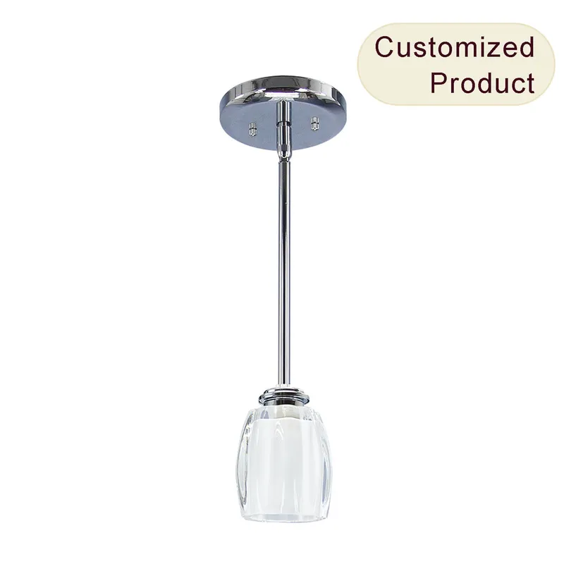 XiNBEi Lighting Modern Chandelier Ball Pendant Chandelier Loft Glass Chandelier Light for Dining Room Living Room XB-P815-1-CH — XiNBEi Lighting LED Pendant Lights 40.0W 