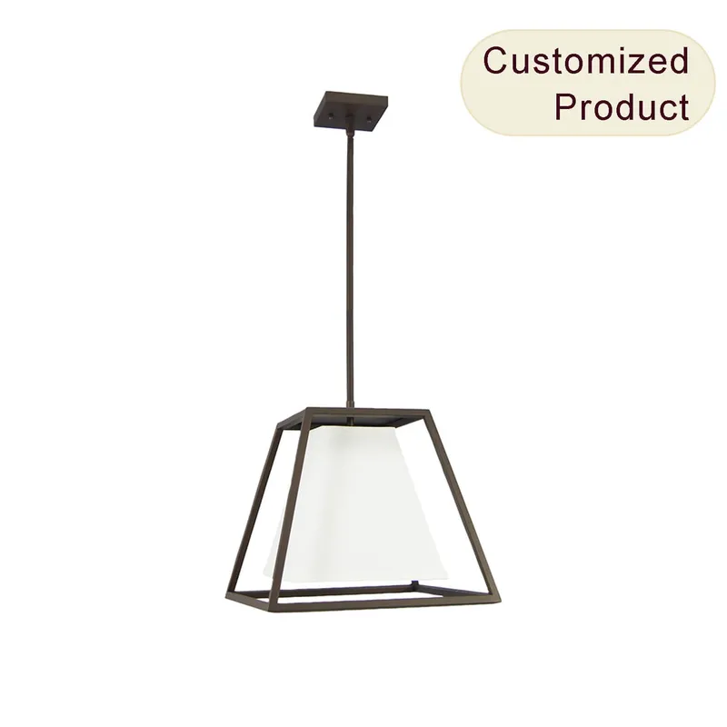 Industrial Hanging Light Fixture Black Iron Farmhouse Chandelier Lights for Home Ceiling Kitchen Pendant Lighting Over Island XB-P1102-1-DB — XiNBEi Lighting LED Pendant Lights 60.0W 