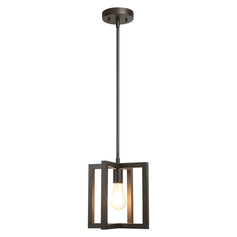 Farmhouse Cage Pendant Light with Adjustable hanging Rods XB-P339-DB — XiNBEi Lighting LED Pendant Lights 60.0W 