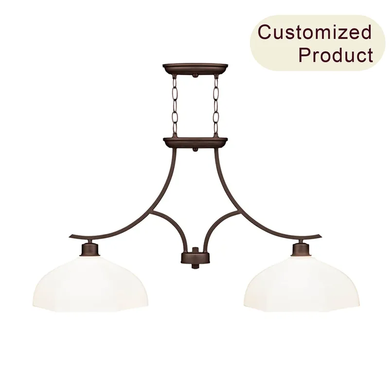 Classic Iron Custom Chandelier Modern Round Chandelier Pendant Light for Indoor Decoration XB-ISF361-2-DB — XiNBEi Lighting LED Pendant Lights 60.0W 