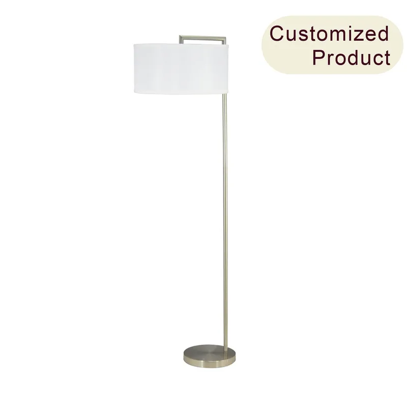 Customized Modern Iron Home Hotel Bedroom Floor Lamp Standing Light with Fabric Shade XB-FL1191 — XiNBEi Lighting LED General Lighting 150.0W 