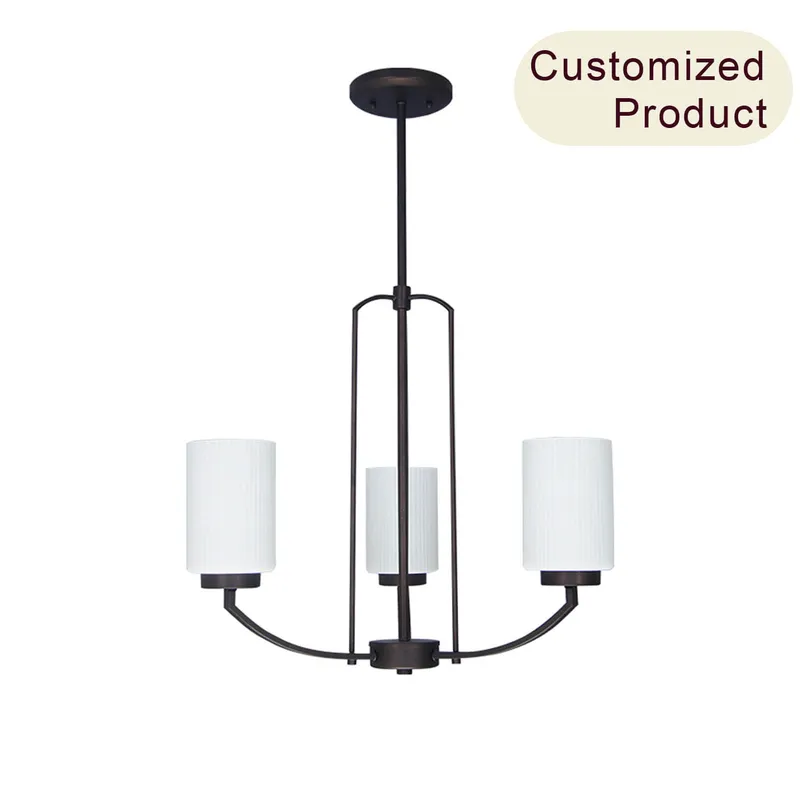 American Style Retro Living Room Iron Rustic Chandelier Vintage Hanging Light Dining Table Chandelier for Kitchen XB-C733-3-DB — XiNBEi Lighting LED Pendant Lights 60.0W 
