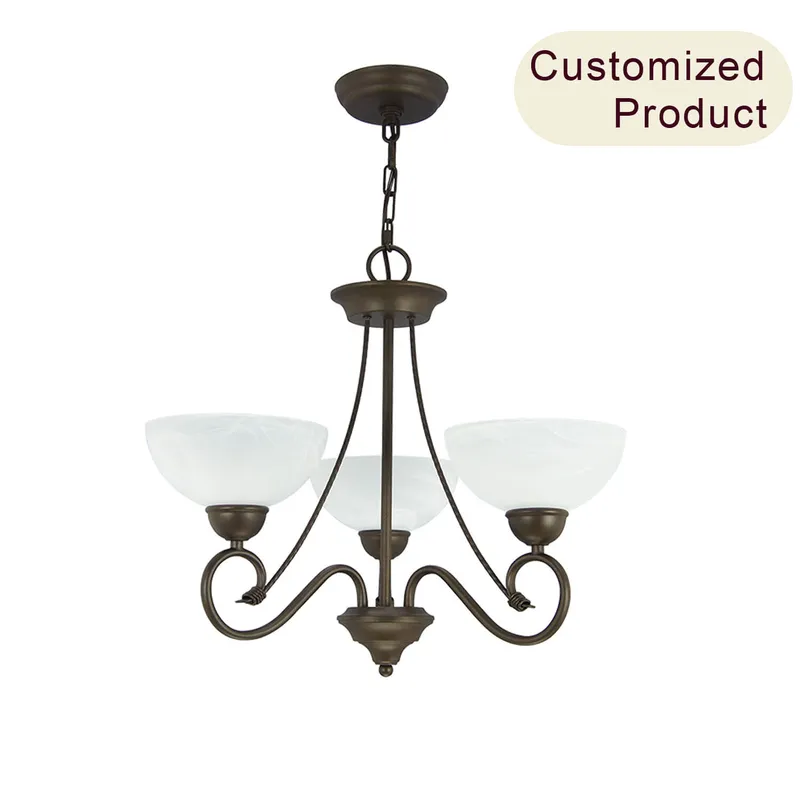 Living Room Modern Ceiling Chandelier Black Loft Living Dining Room Chandelier for Home XB-C708-3-DB — XiNBEi Lighting LED Pendant Lights 60.0W 