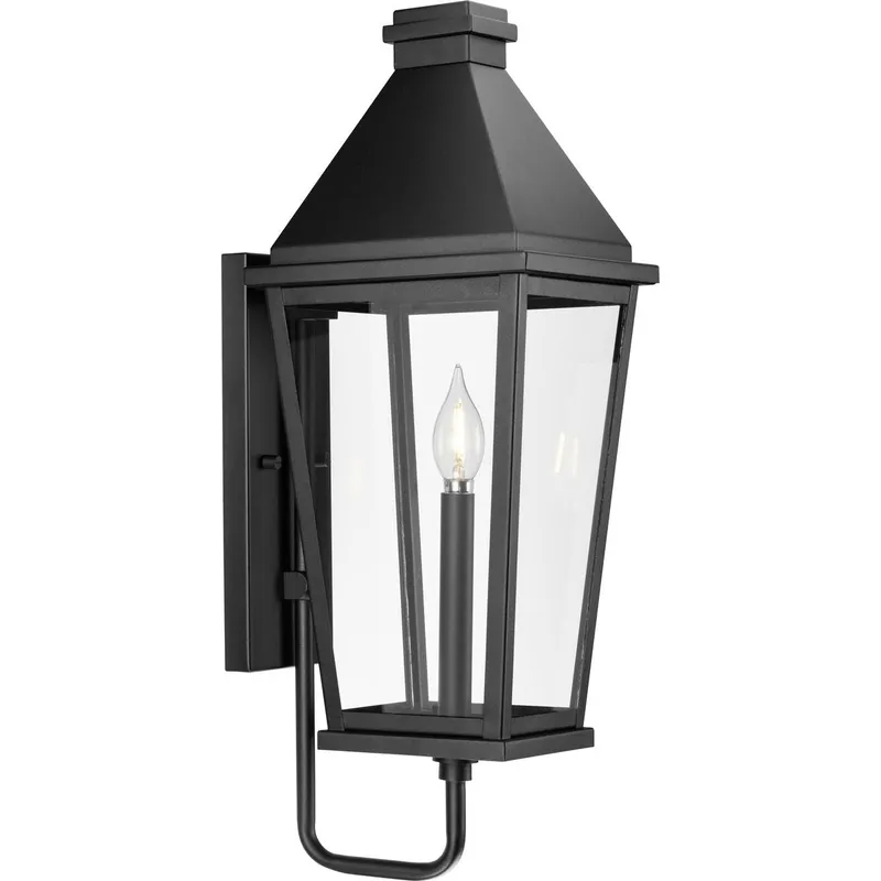 Richmond Hill Collection One-Light Clear Glass Outdoor Medium Wall Lantern — Progress Lighting LED Wall Lights  