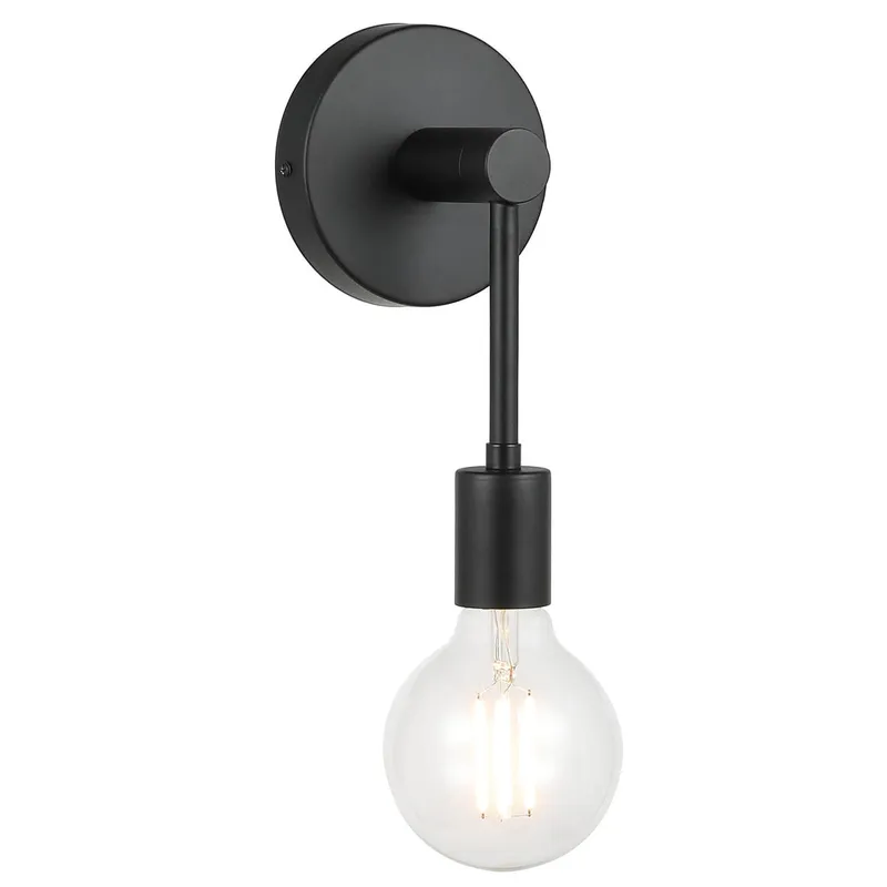 Modern Black LED Wall Sconce for Bathroom and Bedroom XB-W1234-1-MB-G30 — XiNBEi Lighting LED Wall Lights 6.2W 