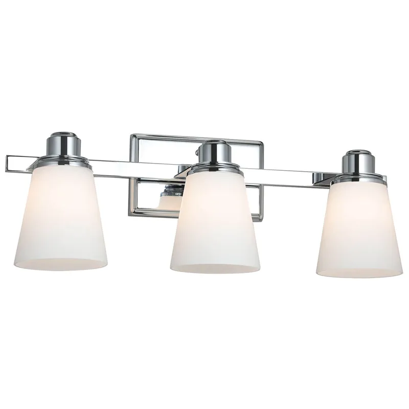 Modern Chrome 3-Light Vanity Fixture XB-W220-3-CH — XiNBEi Lighting LED Wall Lights 60.0W 