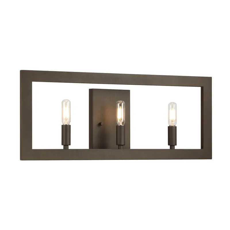 Industrial Dark Bronze Wall Sconce with LED Bulbs XB-W1278-3-DB — XiNBEi Lighting LED Wall Lights 8.0W 