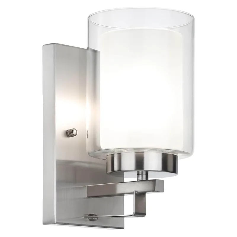 Modern Brushed Nickel Wall Light for Bathroom/Living Room XB-W1195-1-BN — XiNBEi Lighting LED Wall Lights 60.0W 