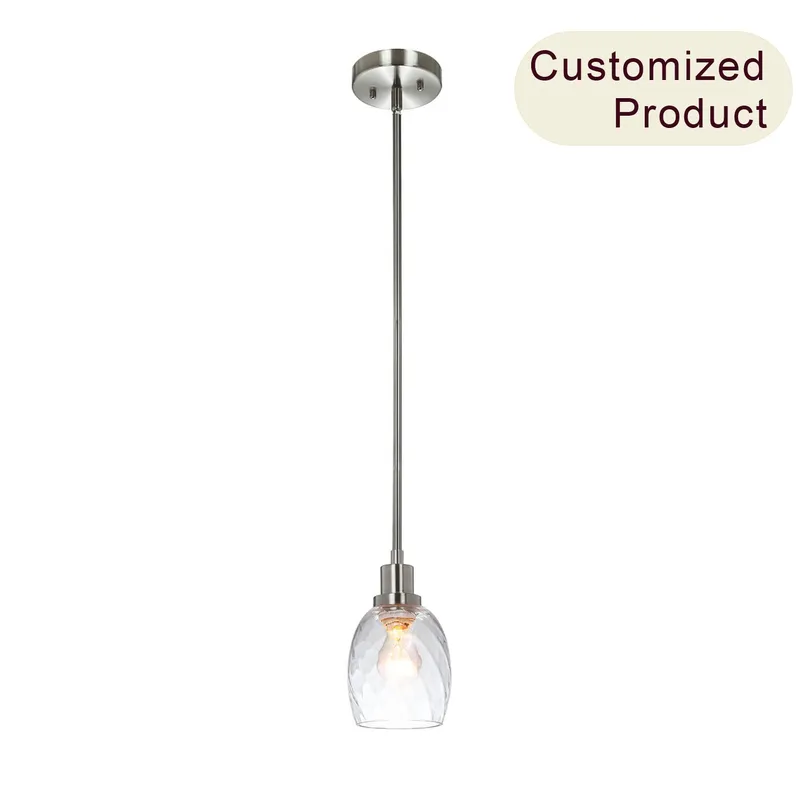 Modern Mini Pendant Light with Clear Glass Shade XB-P1210-BN — XiNBEi Lighting LED Pendant Lights 60.0W 