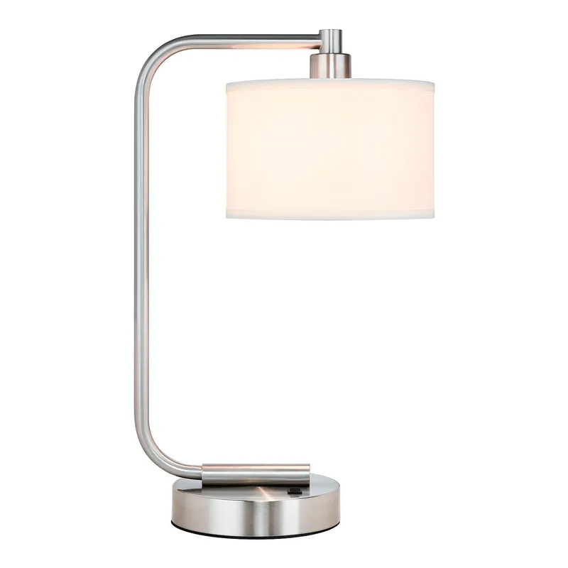 Modern Brushed Nickel Table Lamp with USB Port XB-TL1226-BN — XiNBEi Lighting LED General Lighting 60.0W 