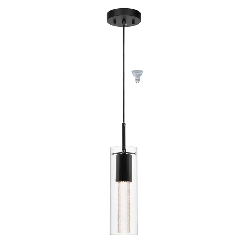Modern Mini Hanging Pendant Light with LED Bulb & Crystal XB-P1110-MB — XiNBEi Lighting LED Pendant Lights 6.5W 