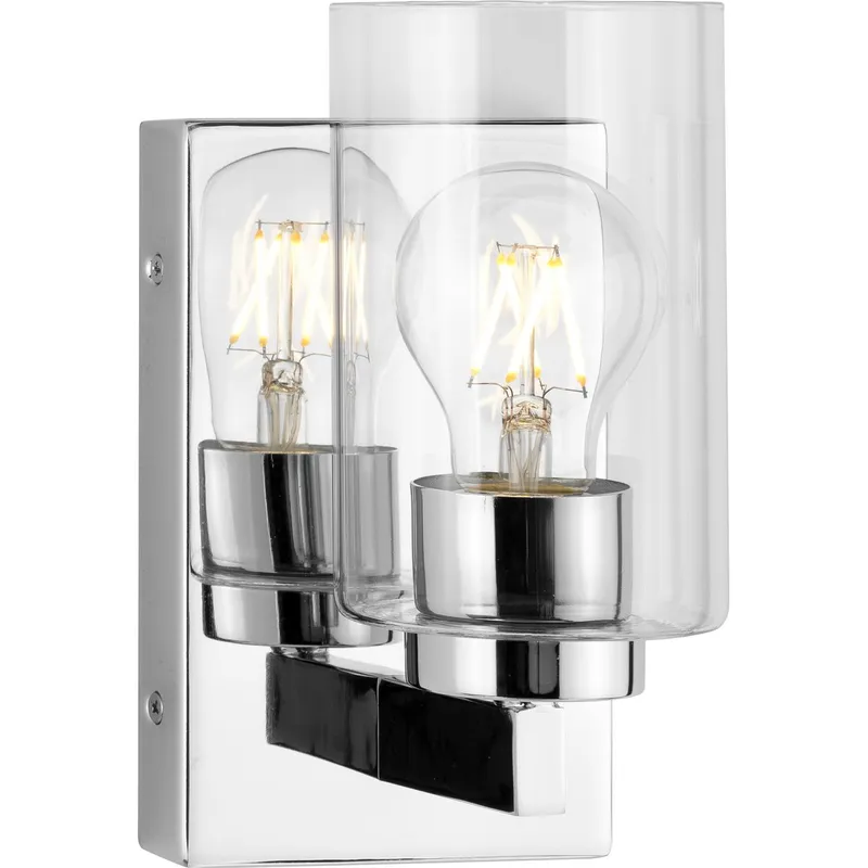 Goodwin Collection One-Light Vanity Light with Clear Glass — Progress Lighting LED Wall Lights  