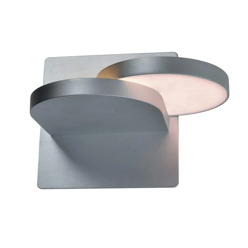 VONN Eclipse VMW17000AL 7" Rotative ETL Certified Integrated LED Wall Sconce Light Fixture in Silver — VONN Lighting LED Wall Lights  