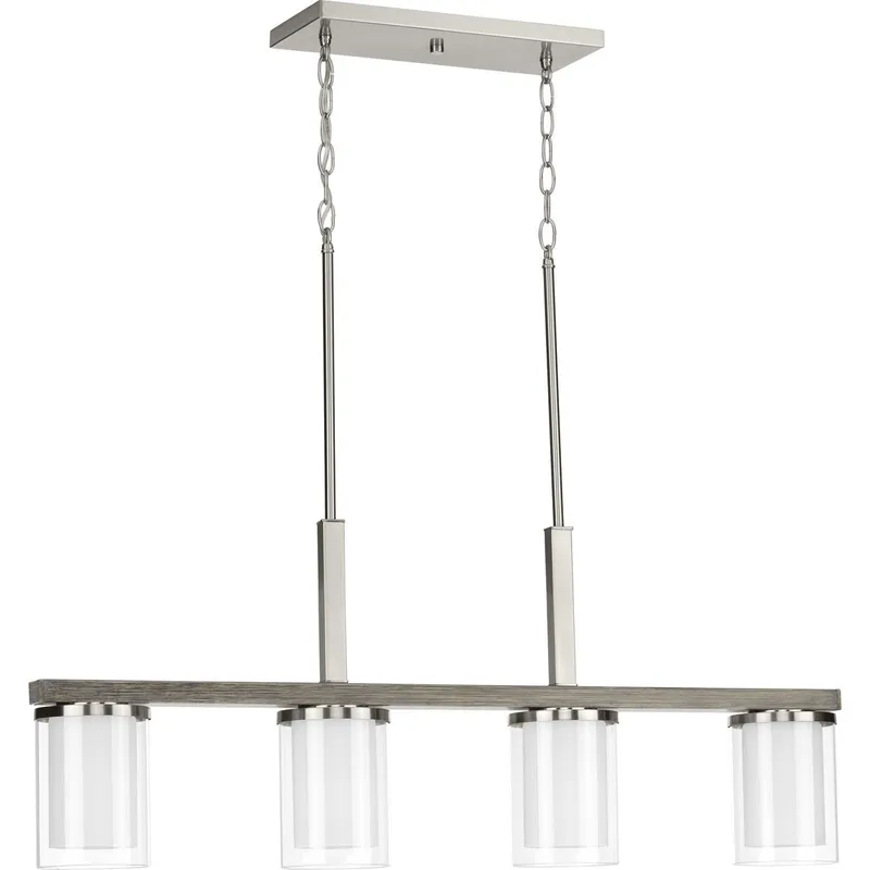 Mast Collection Four-Light Linear Chandelier — Progress Lighting LED Linear Lights  