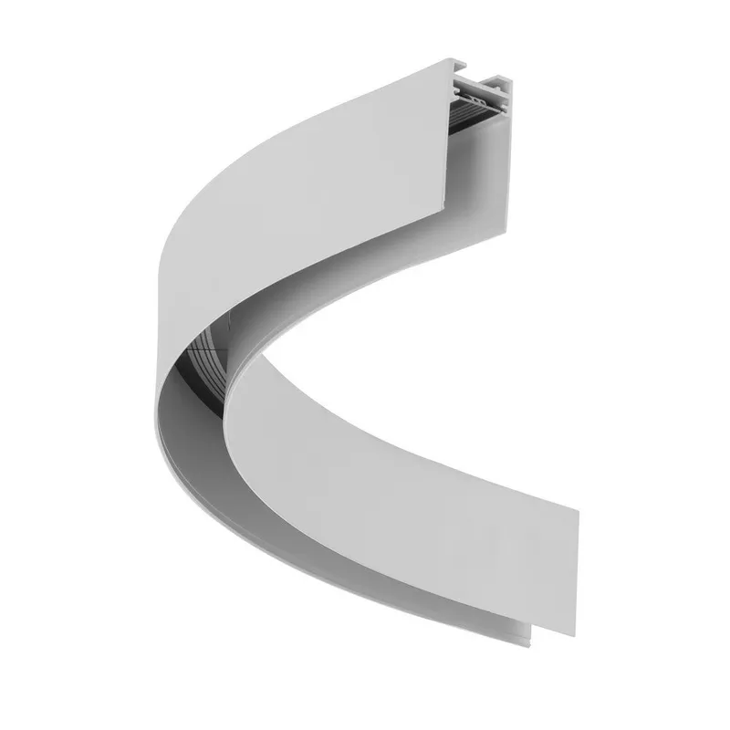 VONN LYNX Standard VTSCURVY90D9BL Curvy Quarter Circle D9 Magnetic Track Profile — VONN Lighting LED General Lighting  