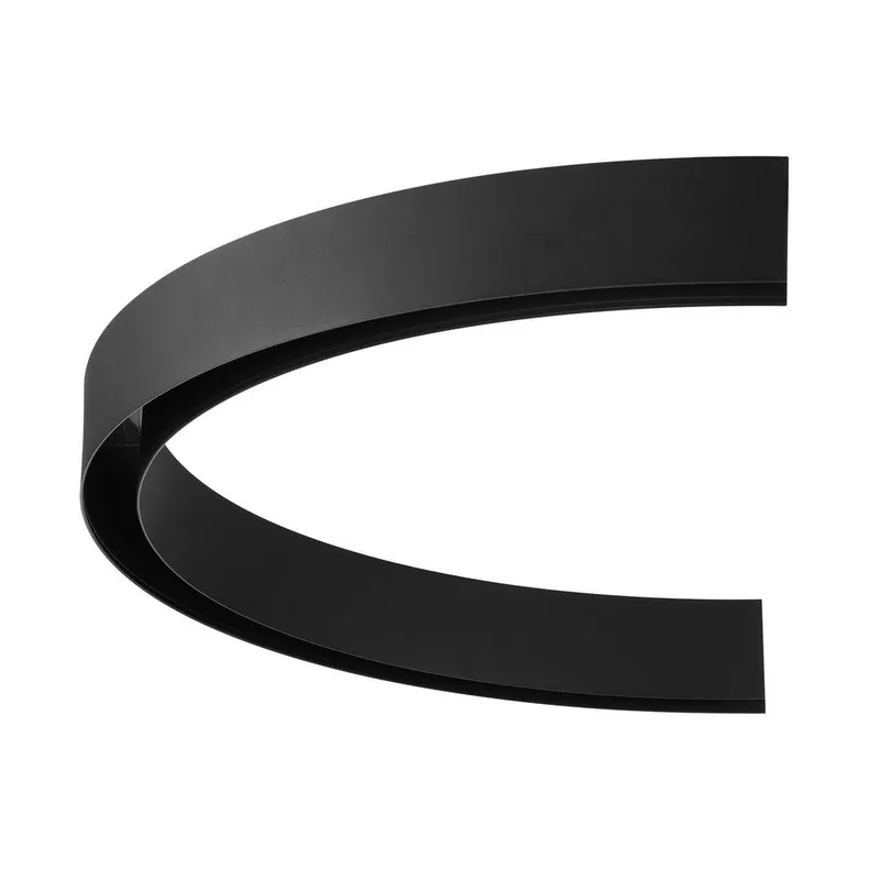 VONN LYNX Standard VTSCURVY180D9BL Curvy Half Circle D9 Magnetic Track Profile — VONN Lighting LED General Lighting  