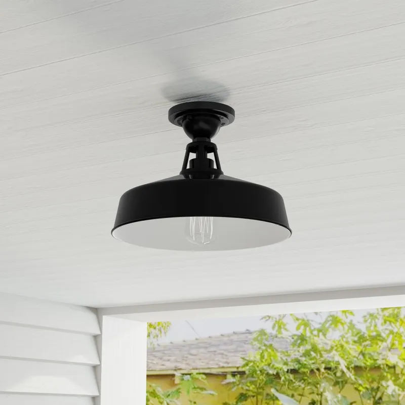 Cedar Springs Collection One-Light Semi-Flush Mount — Progress Lighting LED Post Top Lights  
