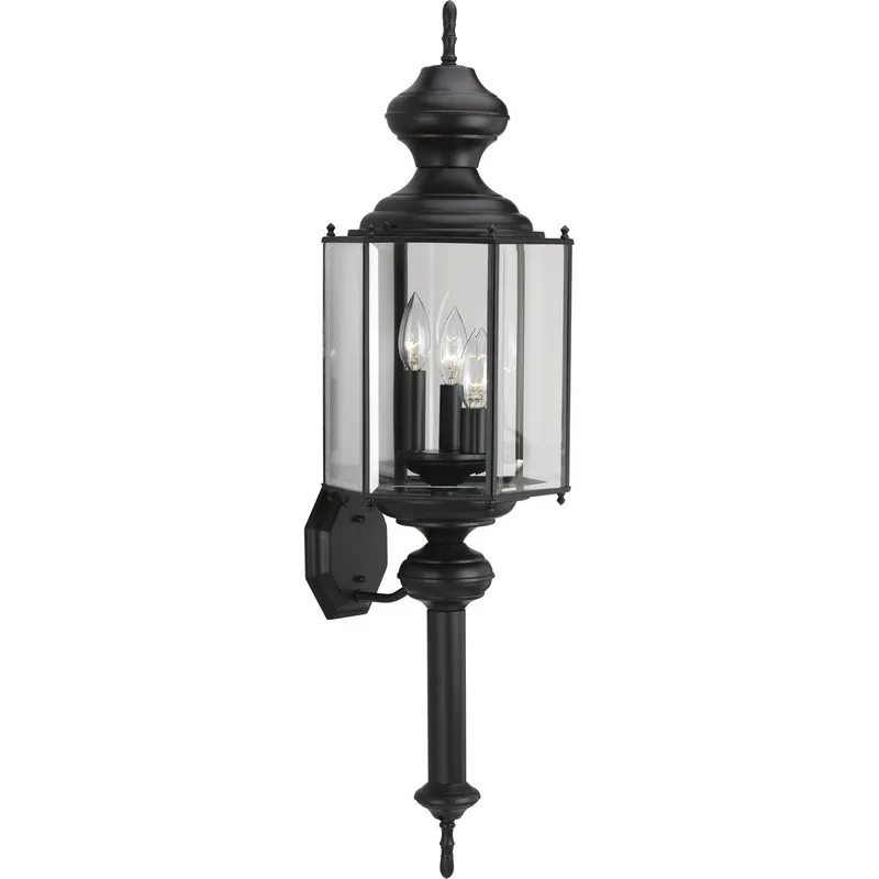 Carriage Classics Collection Three-Light Wall Lantern — Progress Lighting LED Wall Lights  