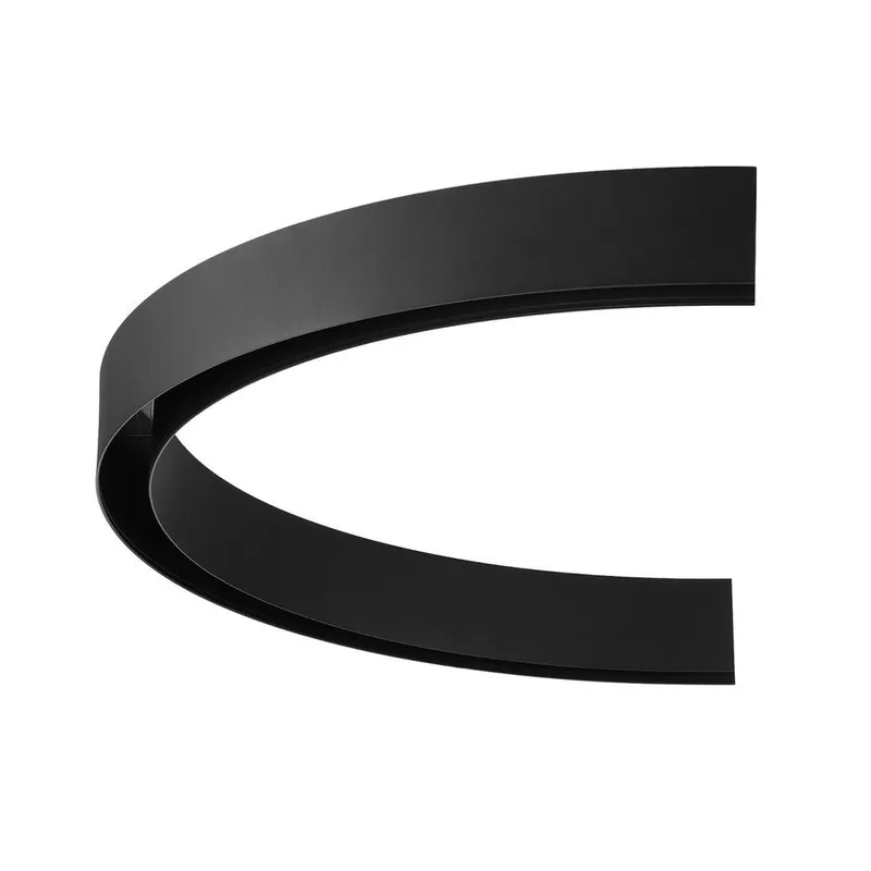 VONN LYNX Slim VTSLCURVY180D6BL Curvy Half Circle D6 Magnetic Track Profile — VONN Lighting LED General Lighting  