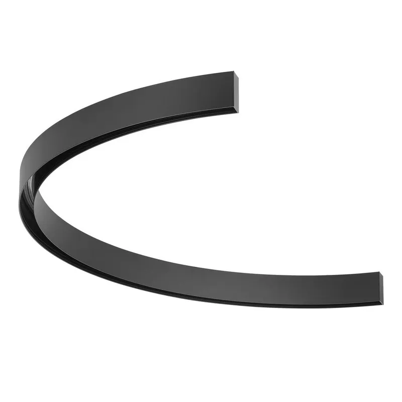 VONN LYNX Slim VTSLCURVY180D10BL Curvy Half Circle D10 Magnetic Track Profile — VONN Lighting LED General Lighting  