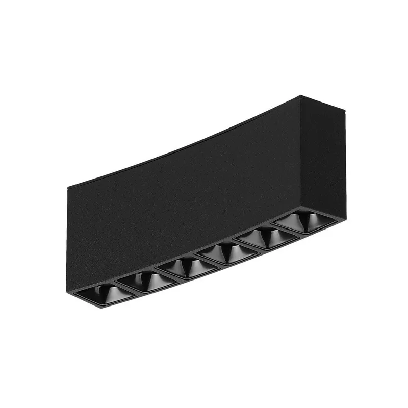 VONN LYNX Slim VTSLVOT06D10BL  Curvy D10 Track Head with Dots — VONN Lighting LED Track Lights  